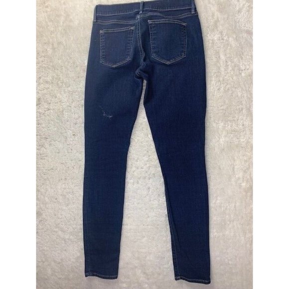 Gap 1969 Size 27 Womens Jeans Legging Stretch Mid Rise Dark Wash - Picture 3 of 3